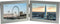 Twin 2 Picture Horizontal Double Folding Photo Frame - Brushed Aluminium Satin Silver - Takes 2 Photos of 6 x 4 inches