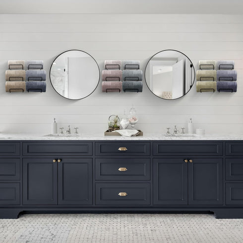 12 Sorbus Towel Holder for Bathroom Wall - Level Wall Mounted Towel Rack Shelves for Rolled Bath Towels, Washcloths