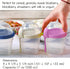 4 Pack 17 oz Crystalia On The Go Yogurt Parfait Cups with Lids, Topping Compartment & Spoons, Cereal Oatmeal Salad