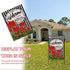 Welcome to Our Porch Geranium Spring Summer House Flag, 28x40, Black White Buffalo Plaid Check Garden Decoration