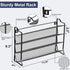AOZITA 28 Countertop, Spice Rack Organizer for Cabinet, Spice Organizer with Empty Spice Jars with Black Lids, Funnel