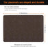 Uolr Set 6 100% (6,Coffee) Vinyl Placemats of Faux Leather Waterproof Wipeable Washable Place Mats Heat Resistant Easy