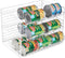 Smart Design Can Organizer for Pantry - 3 Tier Adjustable Can Storage - Steel Metal Shelves, Holds Up to 36 Cans - White