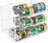 Smart Design Can Organizer for Pantry - 3 Tier Adjustable Can Storage - Steel Metal Shelves, Holds Up to 36 Cans - White