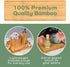 BambooMN Organic Bamboo Serving Tray, 11"x5.5"x0.6" - Ideal for Vanity, Tea Serving, Appetizers, Charcuterie