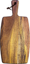 Rock & Branch Acacia Wood Serving Paddle, Wood Cutting Board with Handle for Kitchen