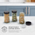 15 Countertop 5 9.5 5.8 9 Kamenstein Jar Lincoln Spice Rack with Spices Included, FREE Spice Refills for Years, Chrome