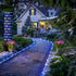 JMEXSUSS 200 LED Solar Rope Lights for Christmas Decor - 72ft IP65 Outdoor Waterproof with 8 Modes, Blue and White