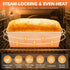 Dipanist 2Pack 2.2LB Large Bread Pan with Lids Dough Capacity, Non-Stick Carbon Steel Bread Pans for Homemade Sandwich