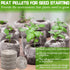 ZeeDix 100 Pcs 30mm Peat Pellets Seed Starter Soil Pods for Vegetable Seedling with 100 Labels & 2 Tools