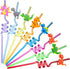 Patelai 24 Pieces Reusable Dinosaur Straws, Dino Silly Fun Twisty Crazy Straws for Kids Birthday Party Favors