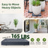 2PCS 9.96 inches REDHUGO Square Plant Caddy with Hidden Wheels, Heavy Duty Rolling Plant Stand Caddy with Wheels, Pot