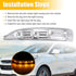 X AUTOHAUX Car LED Front Left Side Mirror Turn Signal Light for Hyundai Tucson 2010-2014, Ix35 2010-2014.