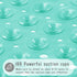 Yimobra Shower Stall Mat Non Slip, 21x21 Inch Soft Square Bath Mat with Suction Cups and Drain Holes
