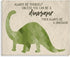 The Stupell Home Décor Collection Always Be a Dinosaur Brachiosaurus Stretched Canvas Wall Art, 16 x 20
