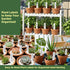 EMBRASUN 350 (350PCS) Plant Labels PCS, Slim White Garden Plant Tags with Holes, PP Plastic Waterproof Labels