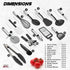 LDC Lux Decor Kitchen Utensils Set, 23 Pieces Kitchen Utensils, Non-Stick and Heat Resistant Cooking Utensils Set, Useful Kitchen Tools and Gadgets by LDC LUX DECOR COLLECTION