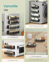 Set 4, 2 2 UKCS061B01 SONGMICS Strong Magnetic Spice Rack for Refrigerator, of Large and Small Kichen Magnetic Shelves