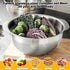 3 Set (2QT, 3QT, 5QT) Pcs Stainless Steel Colander Strainer Metal Colander for Kitchen Pasta Strainer for Rice Food