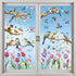 Vibrant Spring & Summer Window Clings, 78 PCS of Butterfly, Hummingbird, and Tulip Stickers for Home Decor.