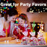24 Glitter Mouse Ear Party Favors | Reusable Drinking Straws with 6 Designs for Theme Birthday Party Supplies