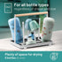 D&D Living All-in-One Bottle Holder for SodaStream - Drying Rack for Bottles of All Kinds: Duo, Crystal, Easy, Drinking