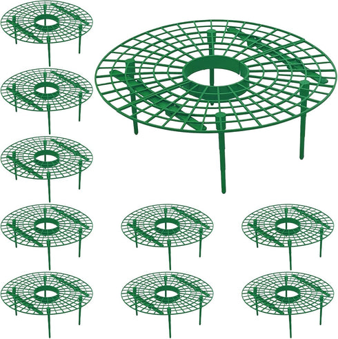 10 Pcs Round Strawberry Plant Support, Strawberry Plants Holder with 4 Legs,