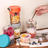 6 Pack 16 OZ Overnight Oats Containers with Lids and Spoons, Glass Mason Jars with Removable Separate Compartments