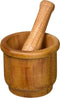 Uniware Heavy Duty Wood Mortar and Pestle, 4" x 4.5"