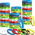 Skylety 24 Pack Race Car Party Favors, Race Car Silicone Bracelets, Racing Checkered Flag Wristbands for Birthday Party