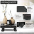 Modern Decorative Wood Pedestal Stand for Kitchen Decor, Retro Countertop Organizer for Soap Dispenser and Sponge Holder