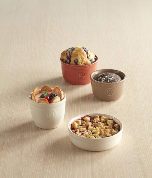 Emile Henry Made in France Ramekin, 5 oz (Set of 2), 3.5" by 2", Burgundy Red