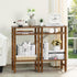 3-Tier YUFAM Side Table End Table Tall Night Stand for Living Room Bedroom Bathroom Office Furniture Brown