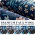 5x7 Blue,5'x7' YIHOUSE Blue Area Rug, Washable Bedroom Rug Floral Non Slip Soft, Colorful Flower Throw Carpet