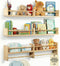 Stelzriede Floating Book Shelves for Nursery Nursery Shelves for Wall with Hanging Rod