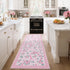 GarveeHome Runners for Hallways Non Slip, 2.5x8 Kitchen Runner Rug Coquette Pink