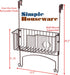 Simple Houseware Over-The-Door/Wall-Mount Ironing Board Holder, Bronze