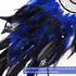 Dreamlike Deep Blue Tree of Life Dream Catcher, Handmade Feather Wall Hanging for Girls Bedroom Decor