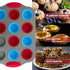 Boxiki Kitchen 12 Cup Mini Muffin Pan with Silicone Liners, Non-Stick Steel Bakeware for Baking Muffins