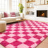 5x7 Checkered Rugs for Living Room Bedroom, Area Rugs for Living Room, Modern Shaggy Carpets Fuzzy Rug for Boys Girls