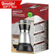 Brentwood TS-119S Electric Moka Pot Espresso Machine, 6 Servings, Silver
