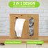 2 1 Trash Bag Dispenser & Grocery Bag Organizer, in Bamboo Garbage Bags Storage Box for Cabinet Door, Under Sink