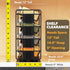 20 801 SpaceAid Pull Out Spice Rack Organizer with Jars, Heavy Duty Slide Out Seasoning Organizer for Kitchen Cabinets