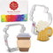 Drinks Cookie Cutters 2-Pc. Set - Made in the USA by Ann Clark, Latte Cup and Beer Stein