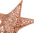 BinaryABC Christmas Tree Topper Star, Glittering Christmas Tree Decoration Ornaments, 20cm (Rose Gold)