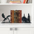 Xyverart Unique Metal Castle Dragon Bookends, Midieval Castle Mystic Decorative, Fantasy Bookends, Decorative Bookend