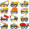 Hooqict Construction Party Favors 12 Pcs Construction Party Eyeglasses Dump Truck Excavator