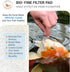 SHRIMP BUBBLE 12 inches 72 inches 1 inch Classic Koi Pond Filter Pad Fine - by by - White Bulk Roll Ultra-Durable