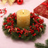 Pack 400 200 BBTO of Red Artificial Holly Berries, Christmas Fake Fruit Berries on Wire Stems for Christmas Tree