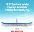 440 18-Inch Combo Nylon and Stainless Steel Pool Brush - Heavy Duty Pool Brush Head for Cleaning Inground Pool Tiles